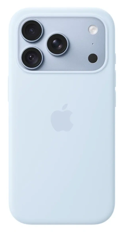 Apple iPhone 18 Pro Max silikoninis dėklas su MagSafe, crisp blue, 1 nuotrauka